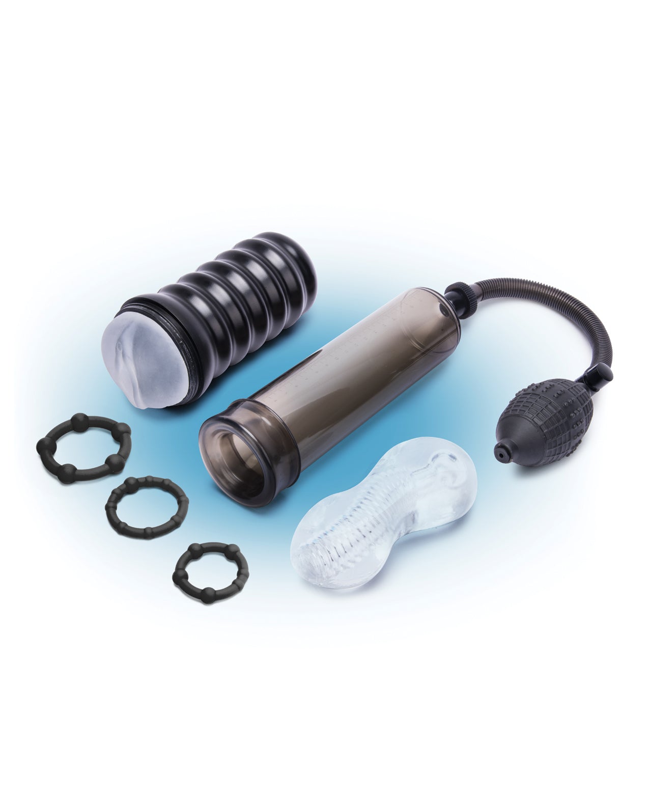 ZOLO 6-teiliges Pump- und Vergnügungsset - Schwarz