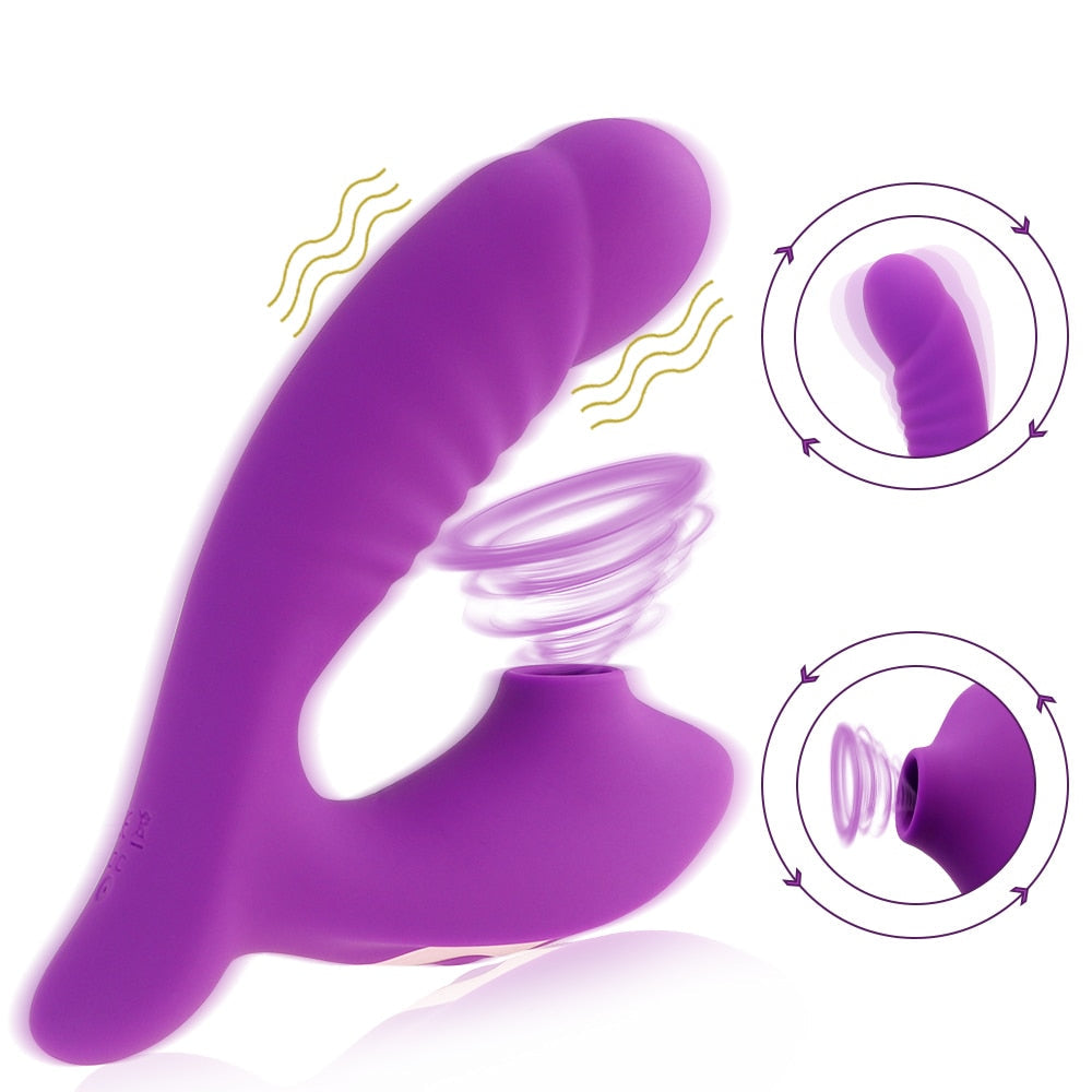 Clitoral Sucking G Spot Dildo Vibrator G-bliss O-maker Toy BKC Clitoral Sucking G Spot Dildo Vibrator G-bliss O-maker Toy BKC