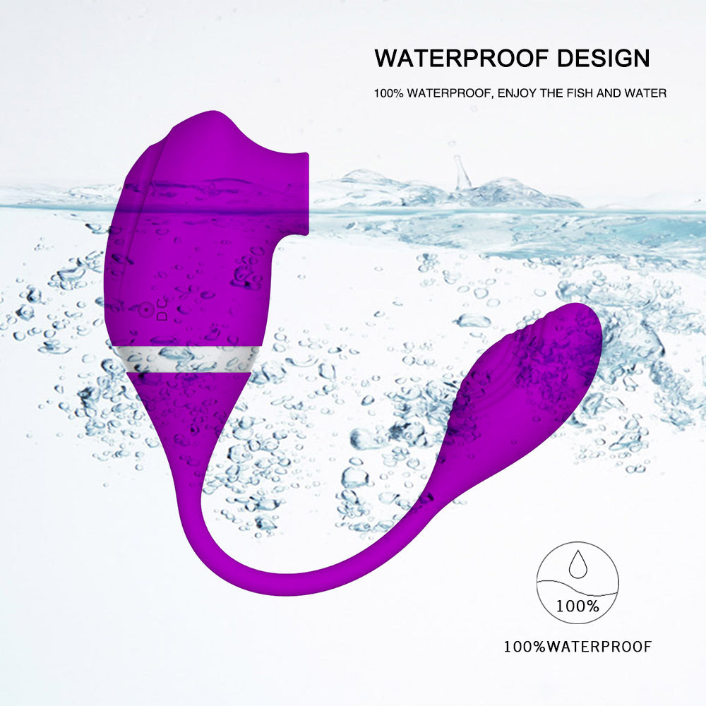 2 in 1 G-spot Stimulate and Clit Suction VibratorG-bliss O-maker Toy