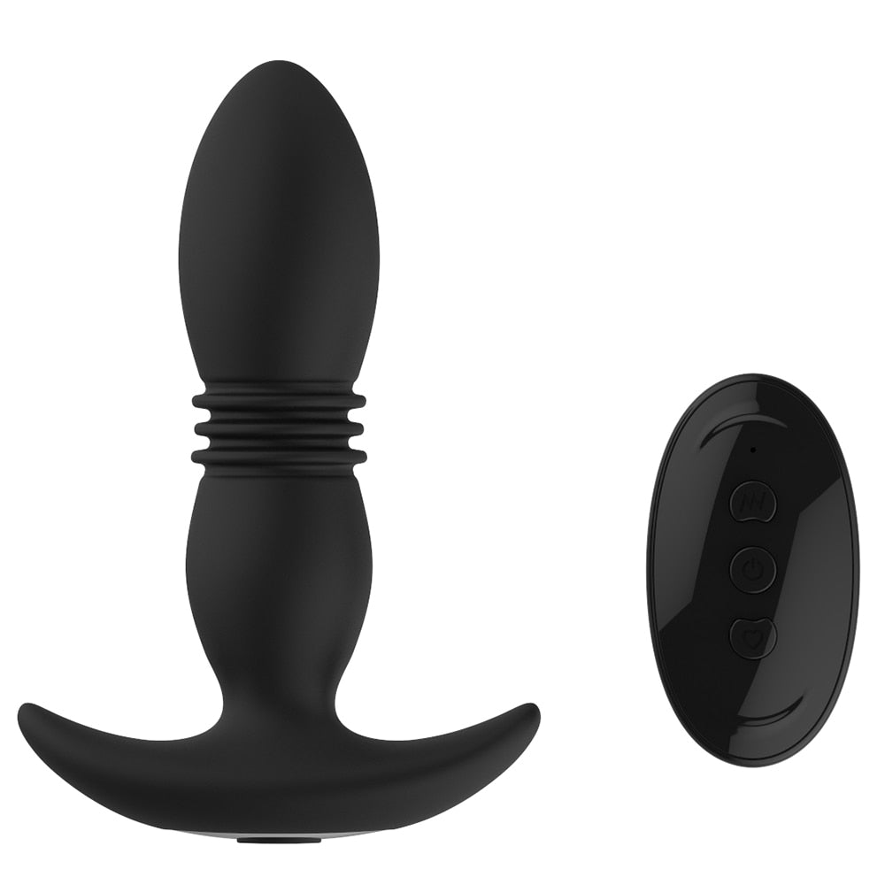 3 Folds Thrusting Vibration Butt Plug & Prostate Massager BKC 3 Folds Thrusting Vibration Butt Plug & Prostate Massager BKC