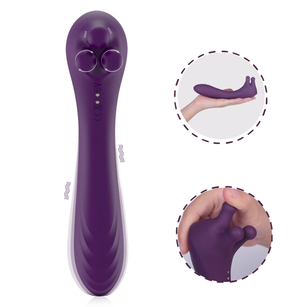 Clitoral Vibrator Trio of Fondling Nubs G Spot Dildo Vibrator G-bliss BKC Clitoral Vibrator Trio of Fondling Nubs G Spot Dildo Vibrator G-bliss BKC