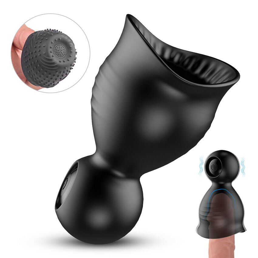 9 Speeds Male Masturbator Cup & Glans Massager BKC 9 Speeds Male Masturbator Cup & Glans Massager BKC