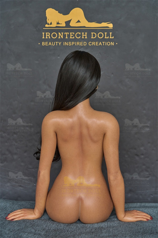 161cm/5ft3 F-cup Full Silicone Sex Doll S33 Dark Tanned Penny – The Rock & Roll Goddess