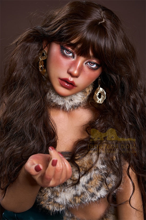 164cm/5ft5 F-cup Silicone Sex Doll - S40 Dark Tanned Leopard