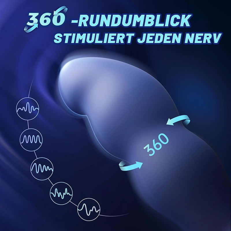 Prostata-Massagegerät mit Fernbedienung und 360°-Drehung für Fortgeschrittene