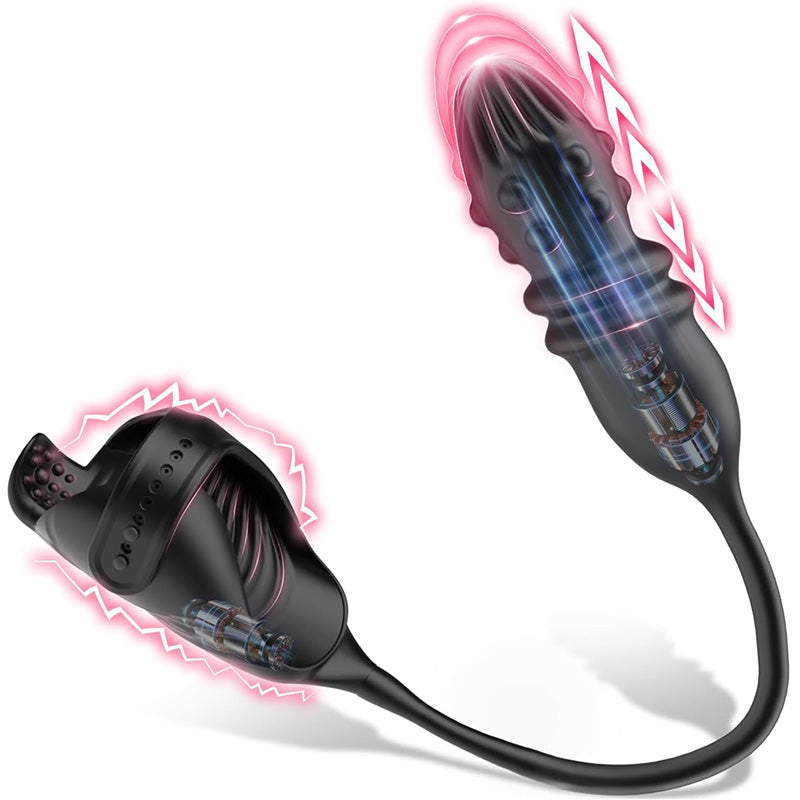 Acmejoy – Thrusting & Vibrating Glans Trainer for Intense Penis and Anal Stimulation