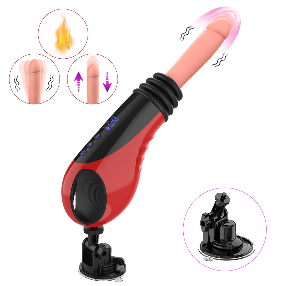 Acmejoy - 9 Thrusting Vibrating Heating Dildo Sex Machine