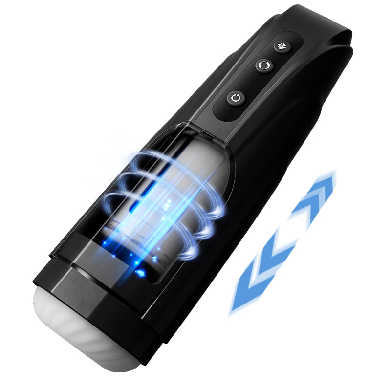 10 schiebende Rotation flügelähnlicher männlicher Masturbator 