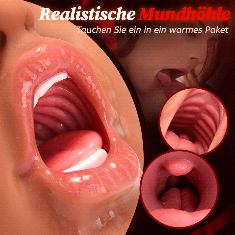 Braune Blowjob Taschenmuschi manueller realistischer Masturbator 
