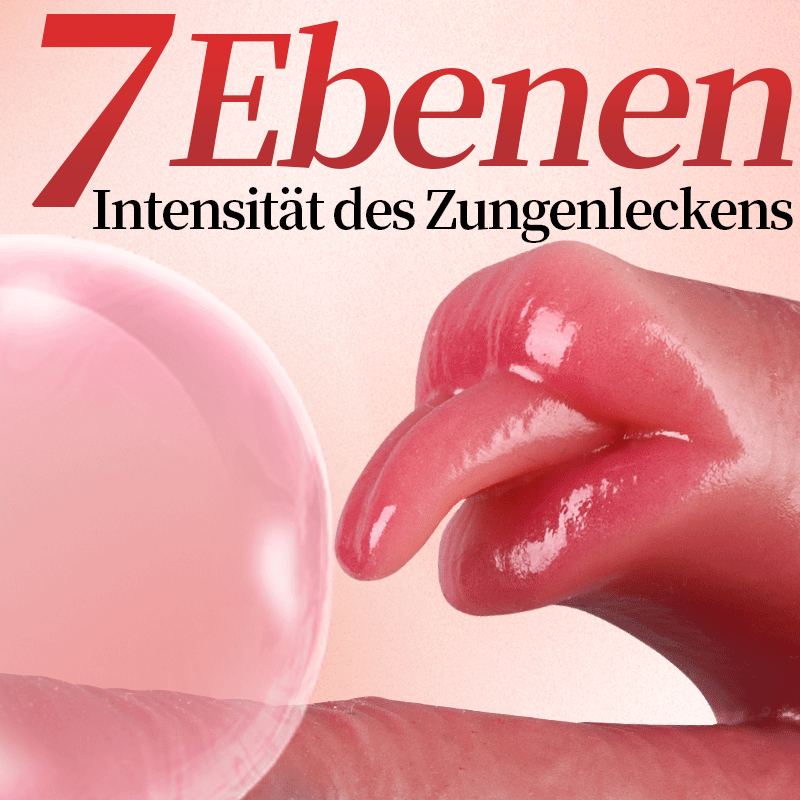 VERBESSERT 26,5 cm längerer, leckender, wärmender, stoßender, schaukelnder, lebensechter Dildo