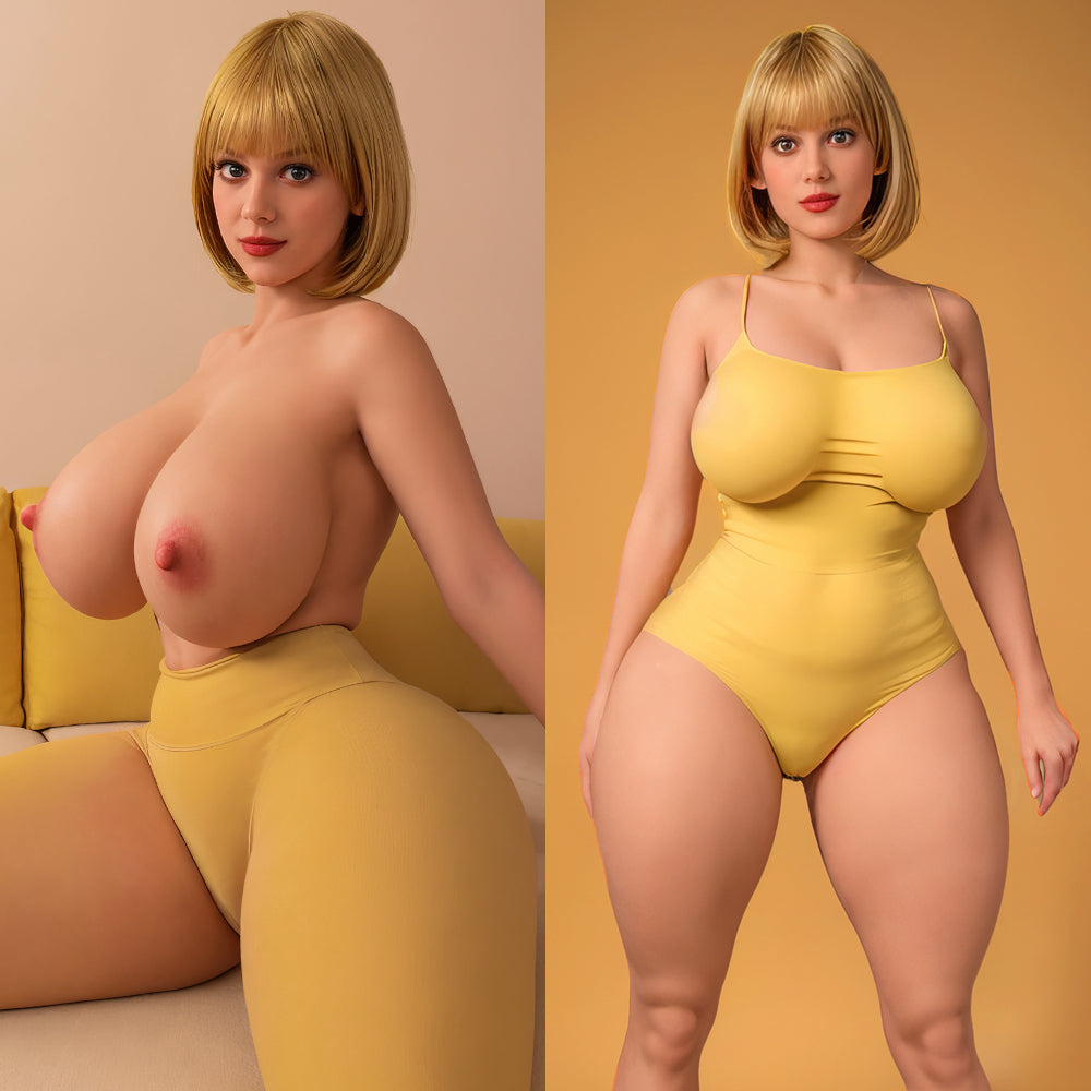 163cm/5ft4 I-cup SSBBW Huge Breasts Big Booty Silicone Head Sex Doll – S6