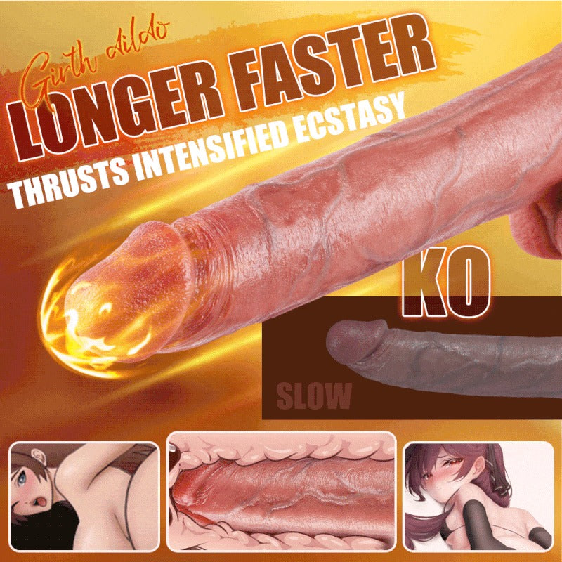 HONKAI - Heating 8 Powerful Thrusting 10 Vibrating Suction Cup Dildo