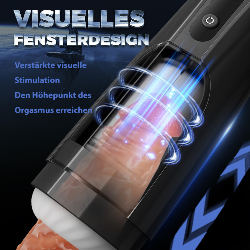 10 schiebende Rotation flügelähnlicher männlicher Masturbator 