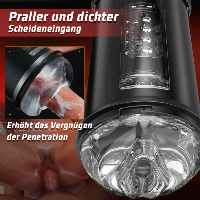 Telescope 5  Stoßen 10 Vibrieren 5 Saugen 3 IN 1 Masturbator für Männer