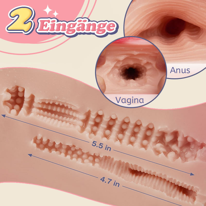 【Versand am 20. Juni】Layla realistischer männlicher Masturbator mit 10 Vibrationsmodi 