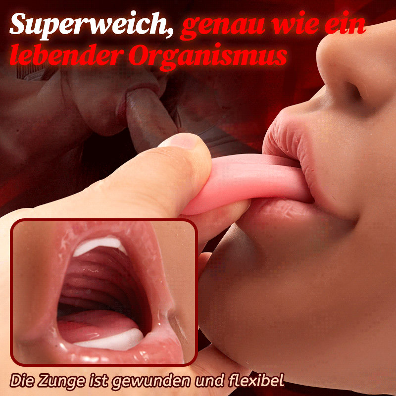 Braune Blowjob Taschenmuschi manueller realistischer Masturbator 