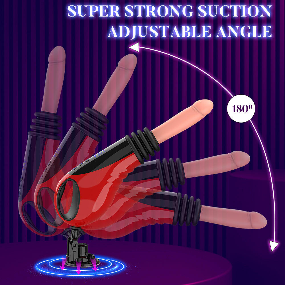 Acmejoy - 9 Thrusting Vibrating Heating Dildo Sex Machine