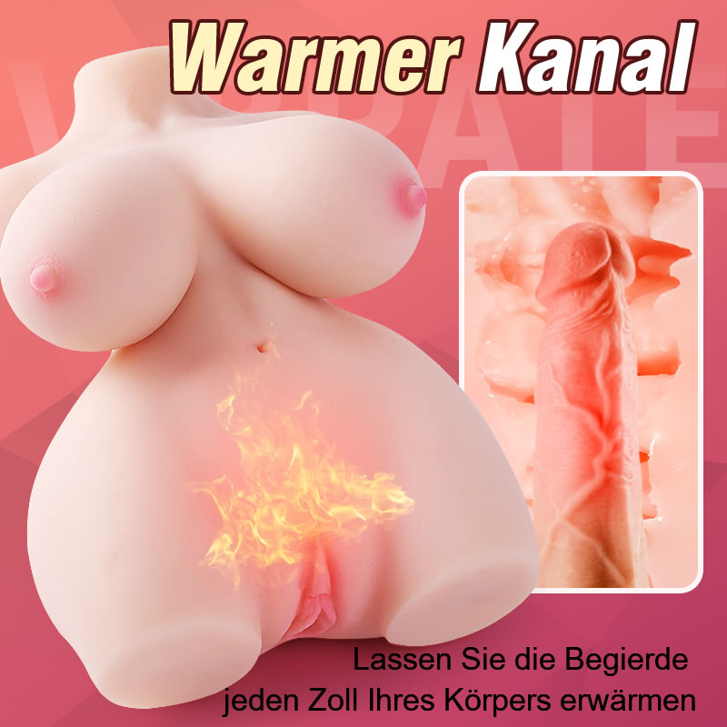 Poppy Vibrator mit Heiz- und Sprachfunktion, realistische Sex-Puppe, 6,66 Pfund 