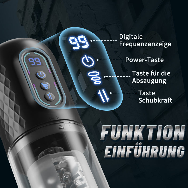 9 Rotierender & schiebender & saugender Masturbator Cup Männlich Männer Sexspielzeug