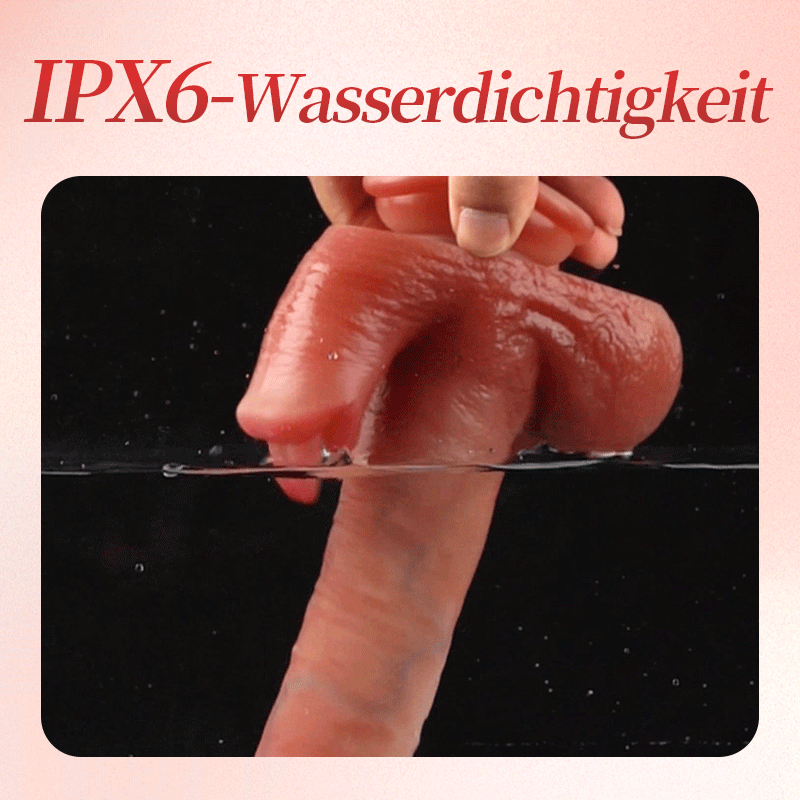 VERBESSERT 26,5 cm längerer, leckender, wärmender, stoßender, schaukelnder, lebensechter Dildo