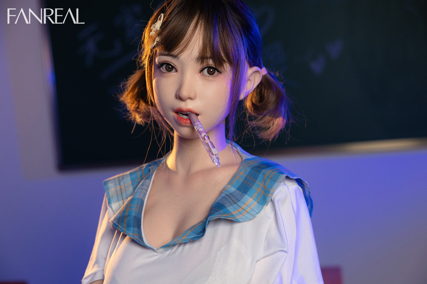 155cm/5ft1 F-cup Cute Silicone Asian Sex Doll with ROS Head - Mo