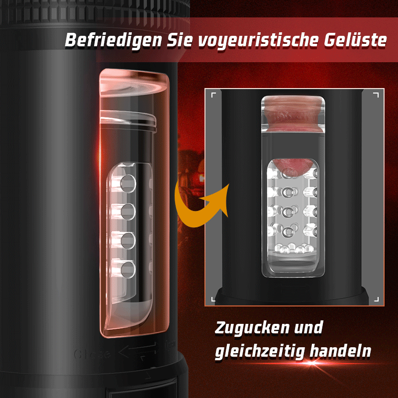 Telescope 5  Stoßen 10 Vibrieren 5 Saugen 3 IN 1 Masturbator für Männer