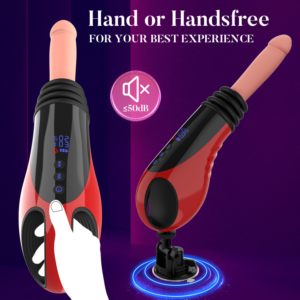 Acmejoy - 9 Thrusting Vibrating Heating Dildo Sex Machine