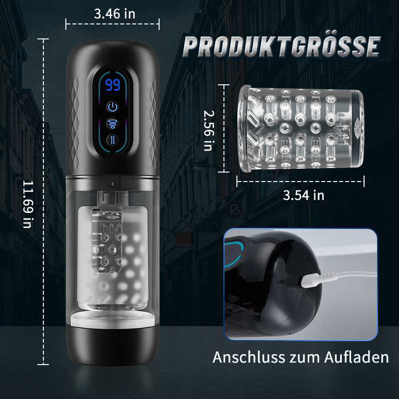 9 Rotierender & schiebender & saugender Masturbator Cup Männlich Männer Sexspielzeug