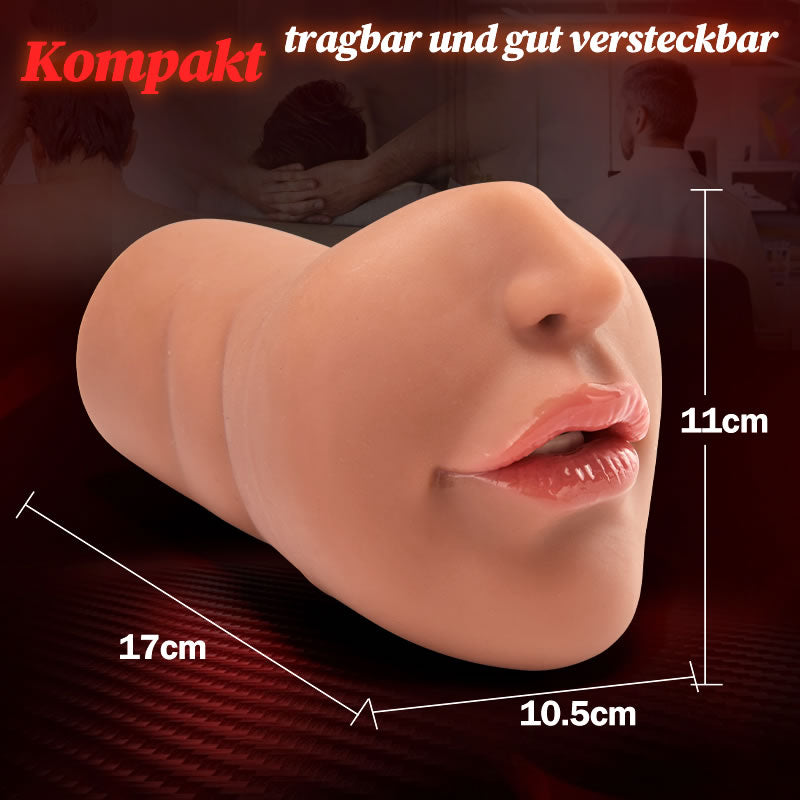 Braune Blowjob Taschenmuschi manueller realistischer Masturbator 