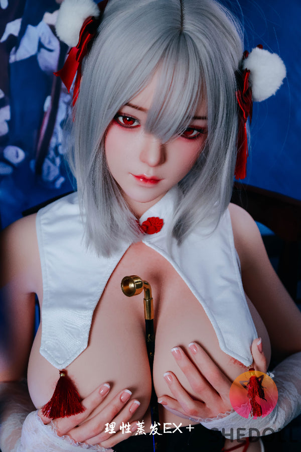 163cm/5ft4 H-cup Silicone Head Cosplay Sex Doll - Guxiaoyu