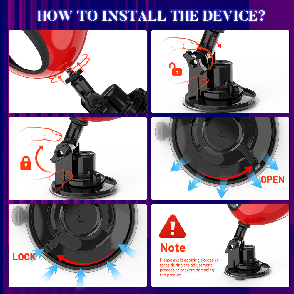 Acmejoy - 9 Thrusting Vibrating Heating Dildo Sex Machine