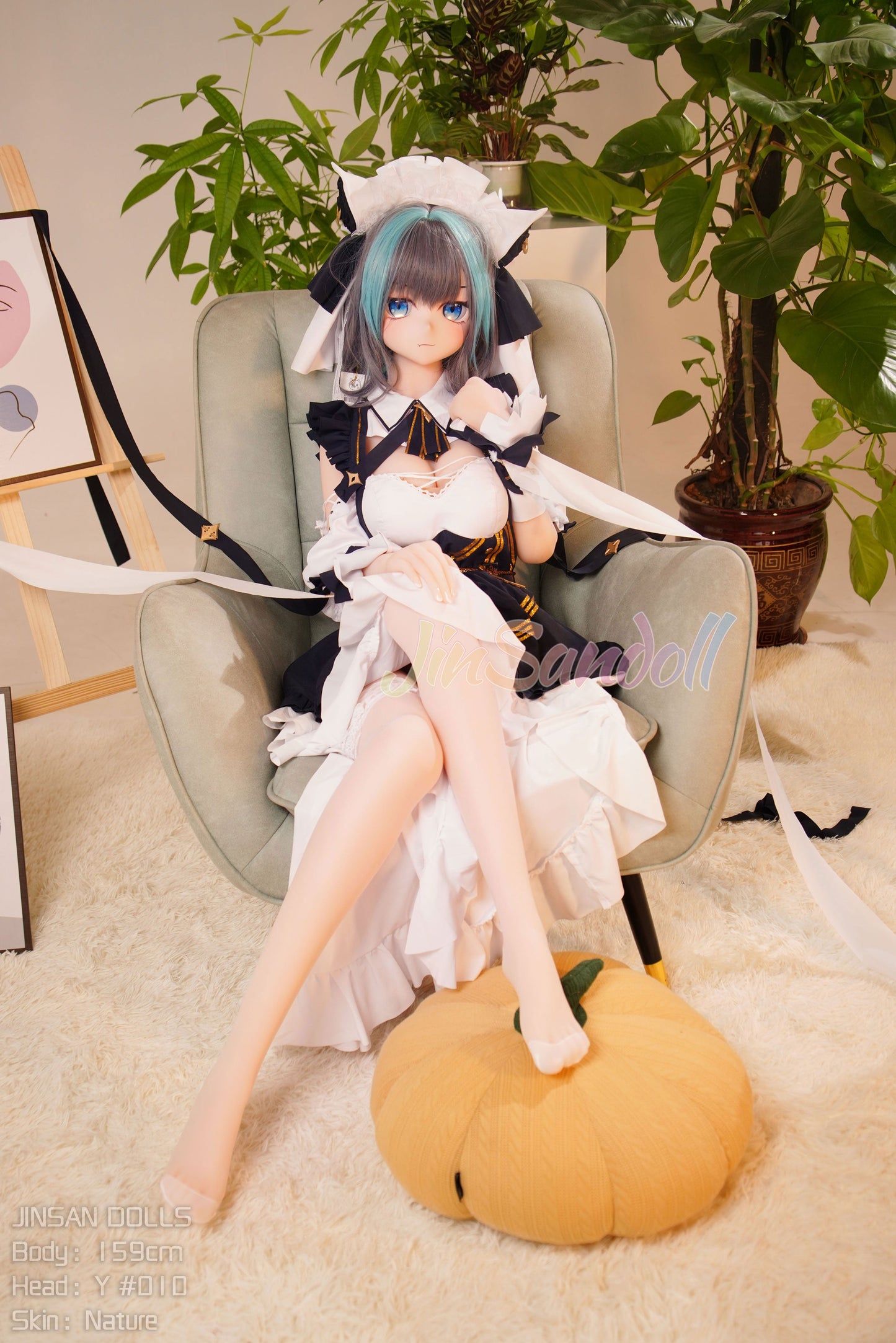 159cm/5ft2 B-cup Anime TPE Sex Doll with #Y010 Head