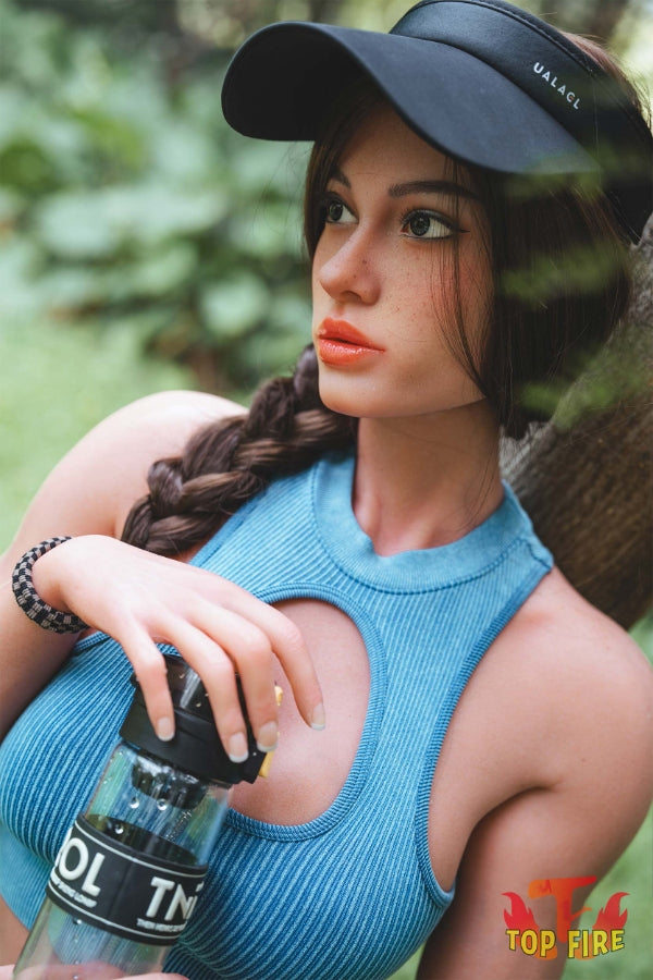 US In Stock - 176cm/5ft9 D-Cup Blonde Full Silicone Sex Doll - T42 Willa Dark Tan