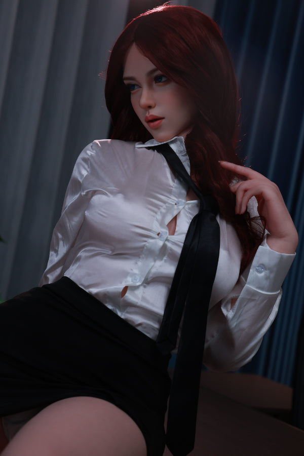 172cm/5ft8 D-cup Realistic Skin Texture Electronic Vibrating Vagina Silicone Sex Doll – Elina