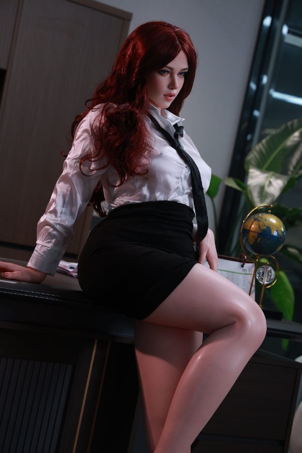 172cm/5ft8 D-cup Realistic Skin Texture Electronic Vibrating Vagina Silicone Sex Doll – Elina