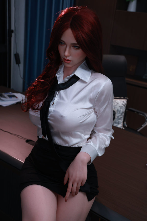 172cm/5ft8 D-cup Realistic Skin Texture Electronic Vibrating Vagina Silicone Sex Doll – Elina