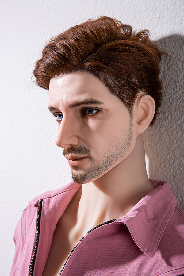 175cm/5ft9 Male Silicone Head Sex Doll - HAN