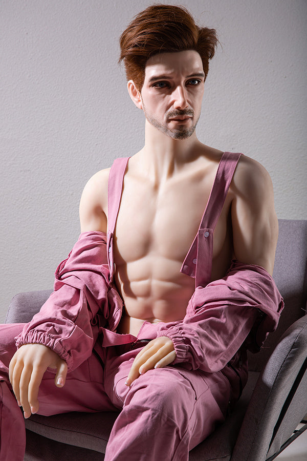 175cm/5ft9 Male Silicone Head Sex Doll - HAN