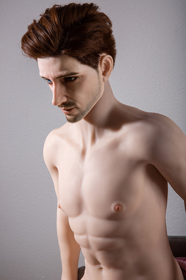 175cm/5ft9 Male Silicone Head Sex Doll - HAN