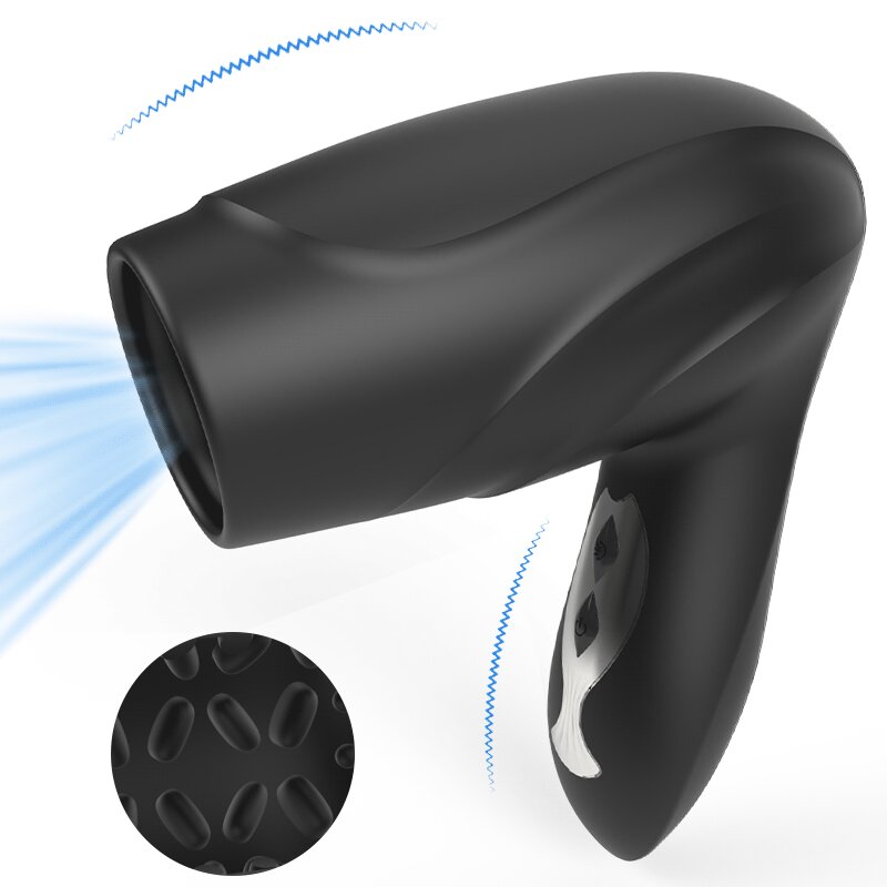 Blowjob Vakuumsauger 10 Vibratoren für Eicheltraining Männlicher Penis-Dildo-Training Masturbation 