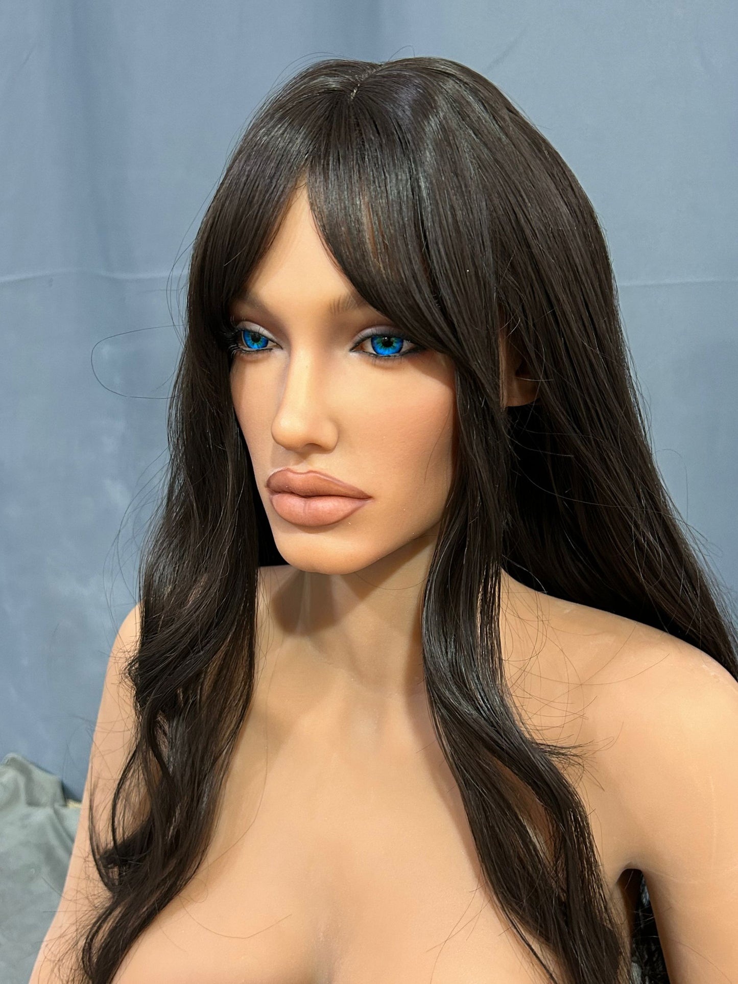 US In Stock - 163cm/5ft4 C-Cup Silicone Head Sex Doll SG1 - Amani Dark Tanned