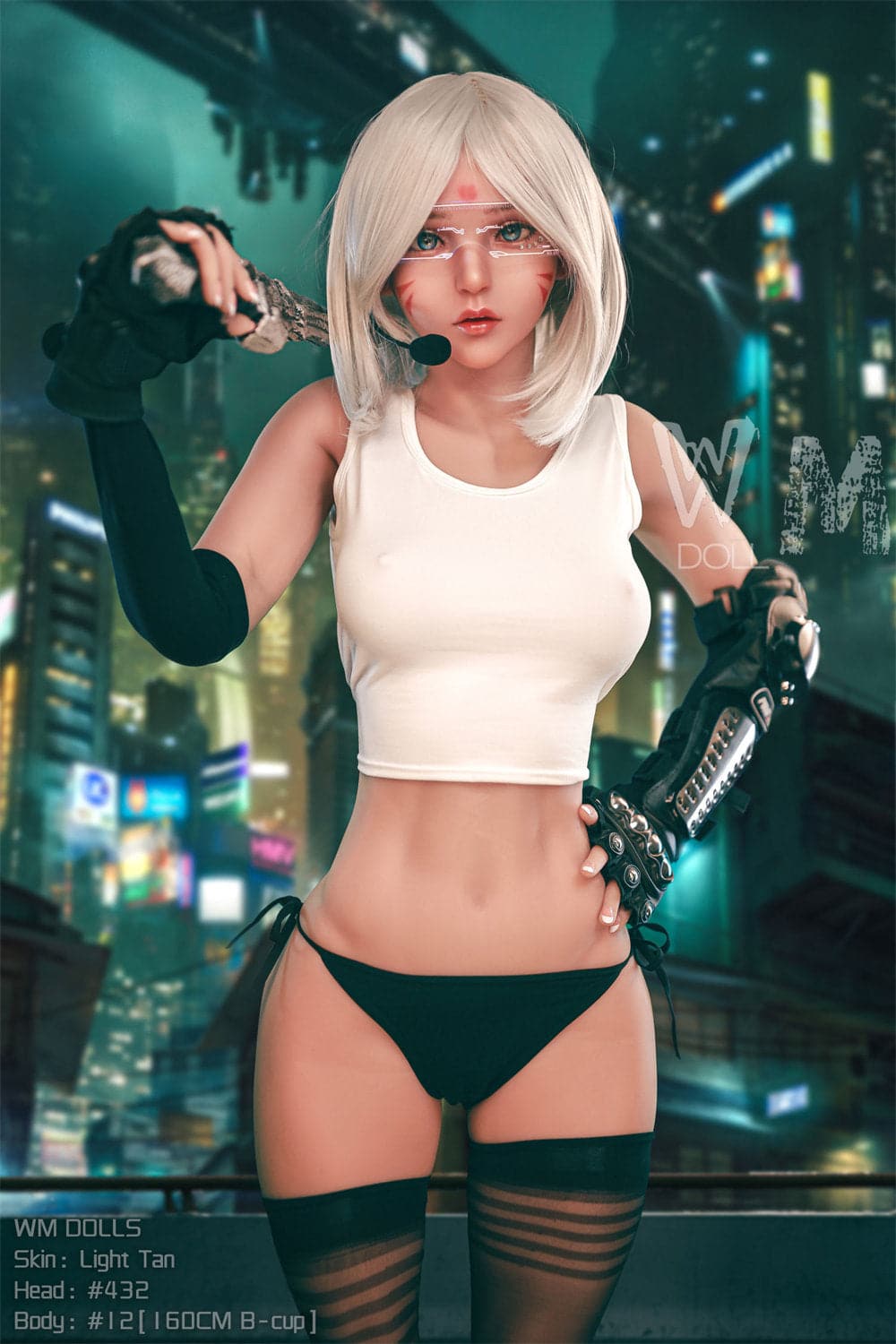 160cm/5ft3 B-cup 2B Real Life Sex TPE Doll with #432 Head