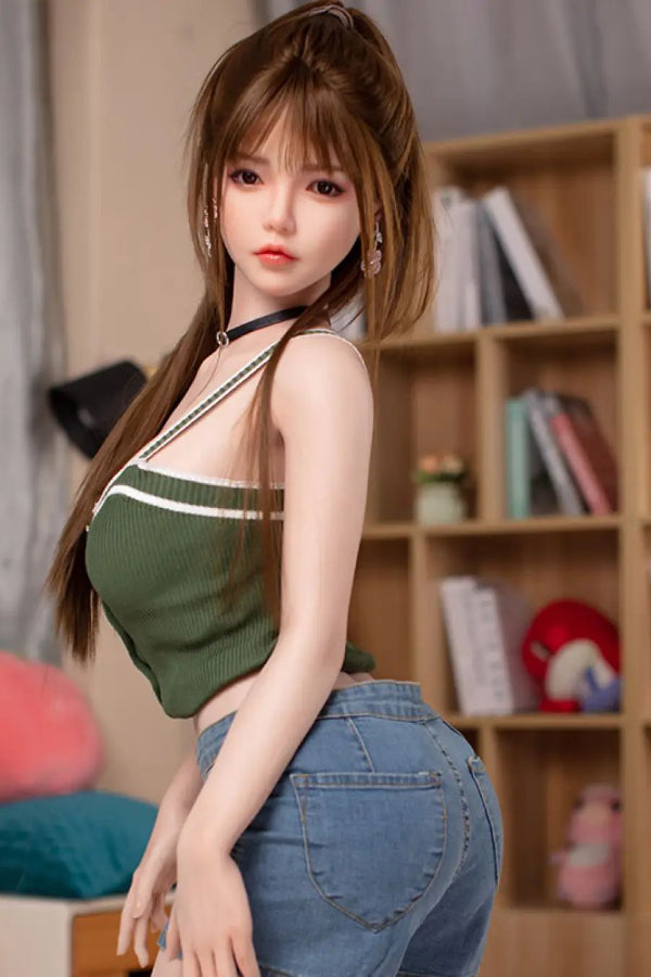 160cm/5ft3 D-cup Silicone Head Sex Doll -  A25