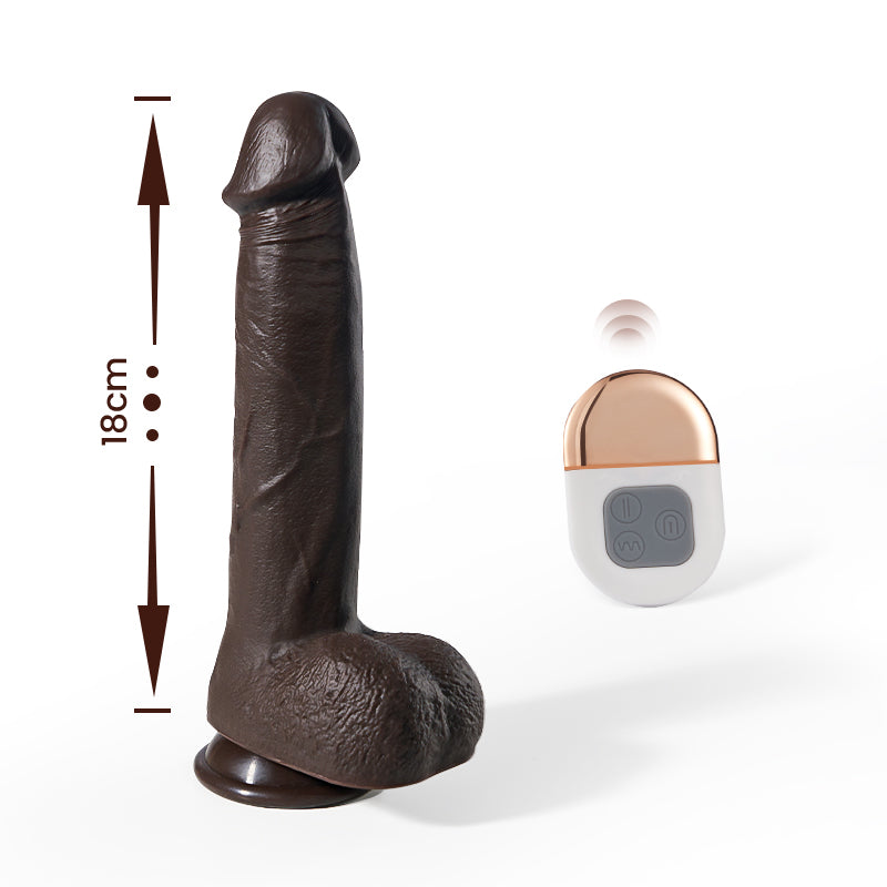 18 CM Realistischer Dildo 3 Stoßen 5 Vibrieren