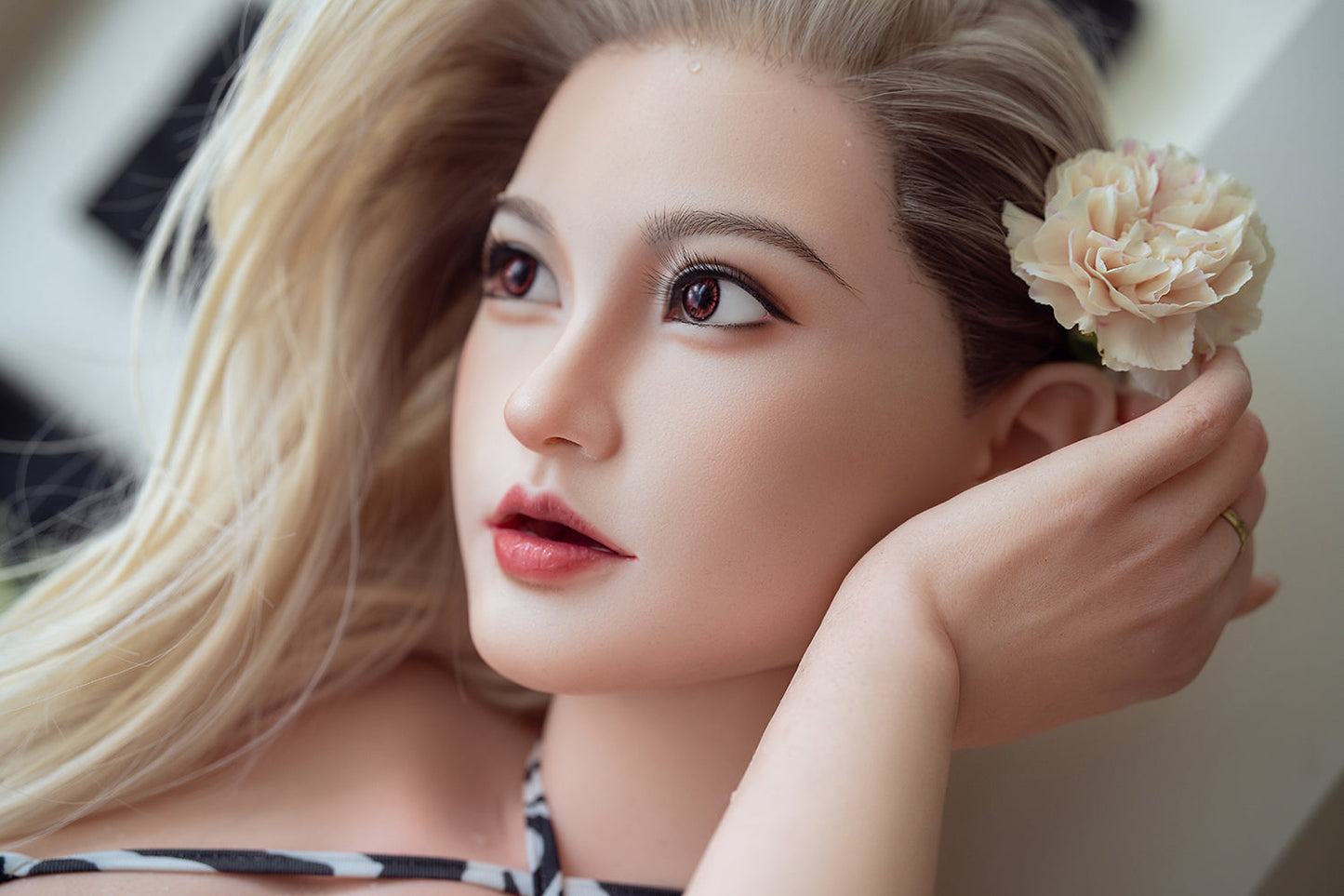 156cm/5ft1 K-cup Blonde Silicone Sex Doll – M27