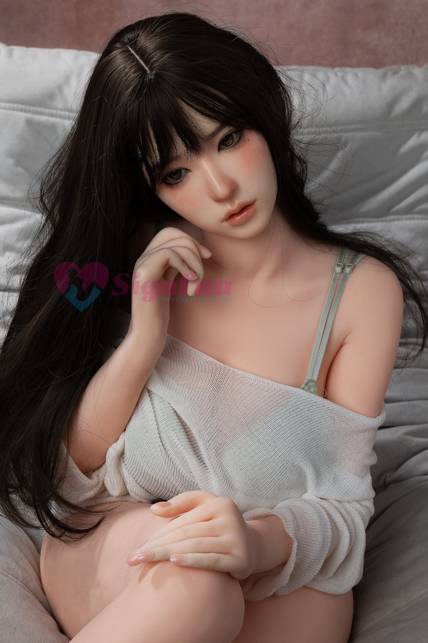 EU In Stock - 159cm/5ft3 E-Cup Silicone Head Sex Doll - SG5 Natural