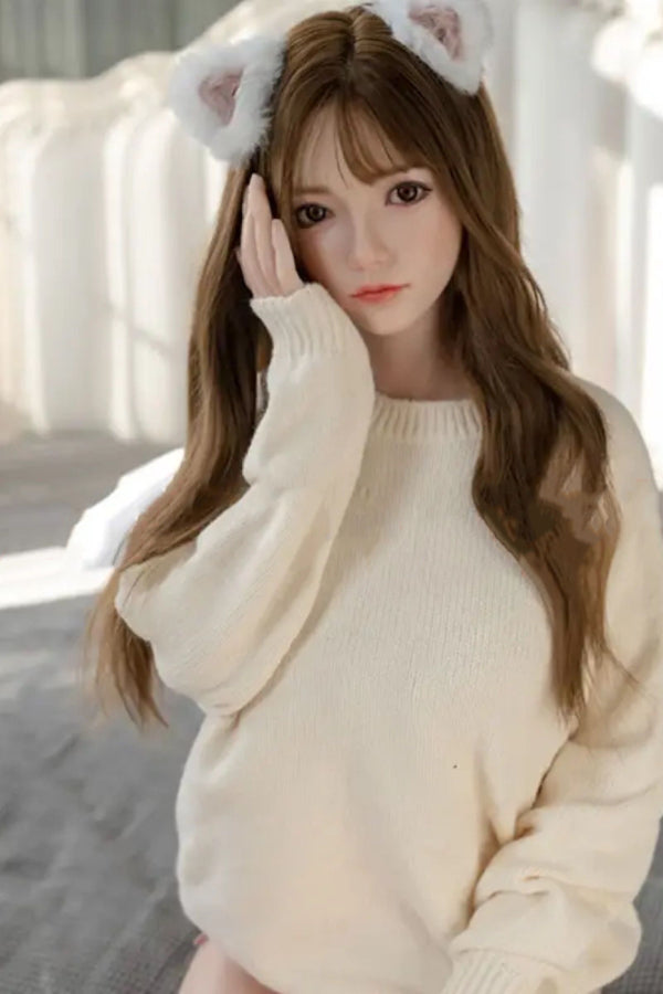 160cm/5ft3 D-cup Japanese Silicone Head Sex Doll - A39 Sora