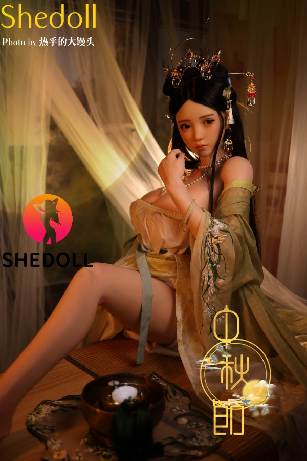 163cm/5ft4 H-cup Silicone Head Chinese Sex Doll - Qingning