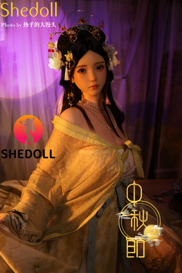 163cm/5ft4 H-cup Silicone Head Chinese Sex Doll - Qingning