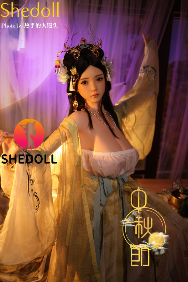 163cm/5ft4 H-cup Silicone Head Chinese Sex Doll - Qingning